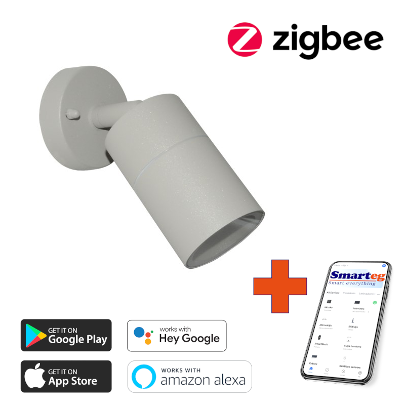 Wall lamp 1x GU10 grey (Zigbee)