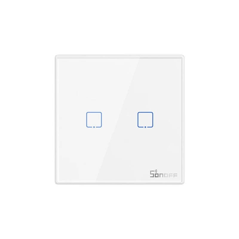 Smart Wireless Wall Switch Sonoff T2EU2C-RF 433MHz (2-channel)