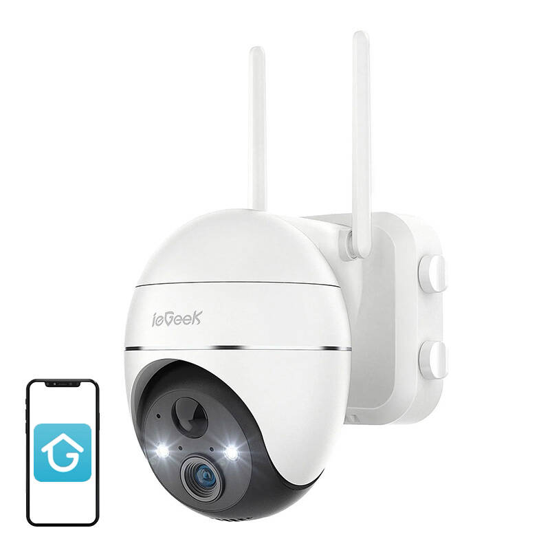 Беспроводная наружная камера WiFi 3MP ieGeek ZS-GX1S белая 5200mAh