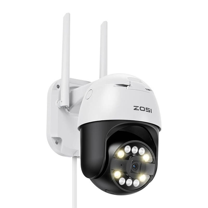 IP āra kamera ZOSI C296 WiFi Pan Tilt 8MP Dual IP66 ar 32GB microSD karti