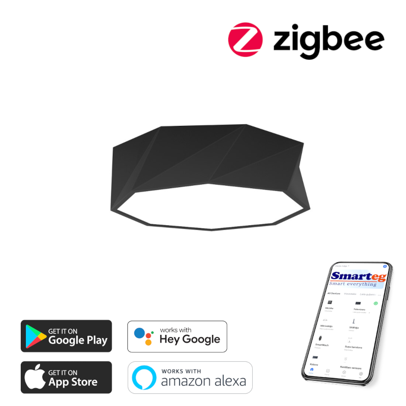 Умная потолочная лампа 40см 31Вт Zigbee