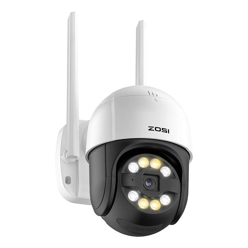 IP āra kamera ZOSI C289 WiFi Pan Tilt 3MP IP66 ar 32GB microSD karti