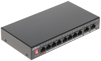 INDUSTRIĀLAIS POE SLĒDZIS PFS3010-8GT-96-V2 8 PORTU DAHUA