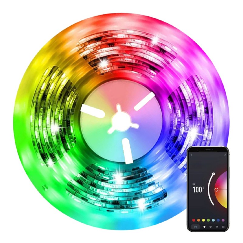 Smart LED strip 3m, RGB+CCT, colour+dimmable, zigbee, TUYA, MUSIC