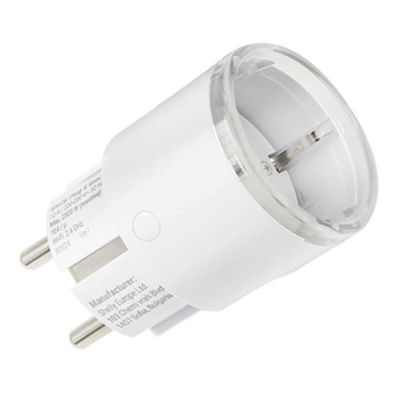 Shelly Plug S Mtr Gen3 viedā kontaktligzda (balta)