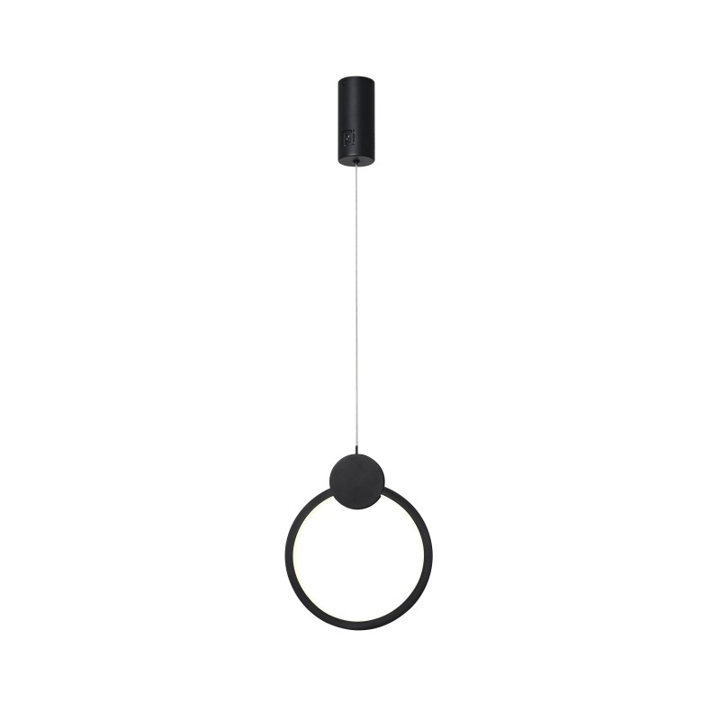 OVALE Smart piekarams gaismeklis melns 26cm 18W Tuya WiFi ar BEACON atbalstu