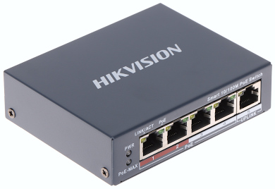 SLĒDZS POE DS-3E1105P-EI 4-PORT Hikvision