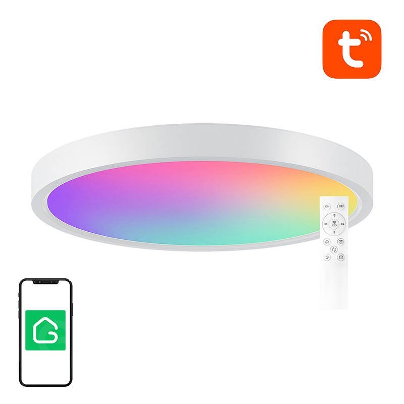 Умный потолочный светильник 30 см WiFi/Bluetooth 16M RGBCW Gosund LB12 1920 лм Tuya + пульт дистанционного управления.