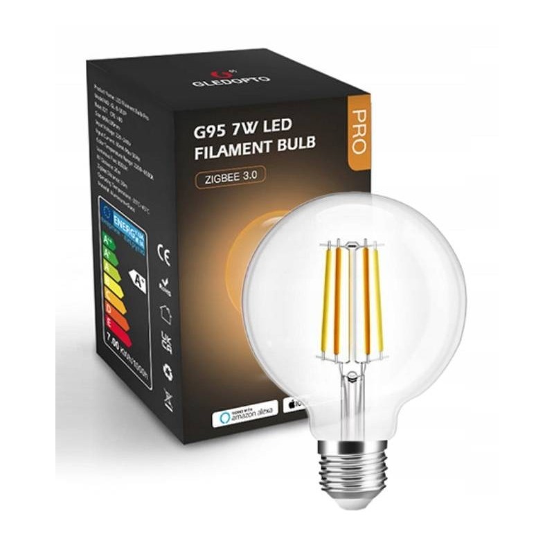 Лампа CCT White G95 ZigBee GL HUE TUYA мощностью 7 Вт