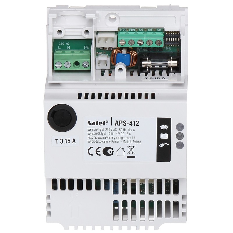 BUFFERED SWITCHING POWER SUPPLY ADAPTER APS-412 SATEL