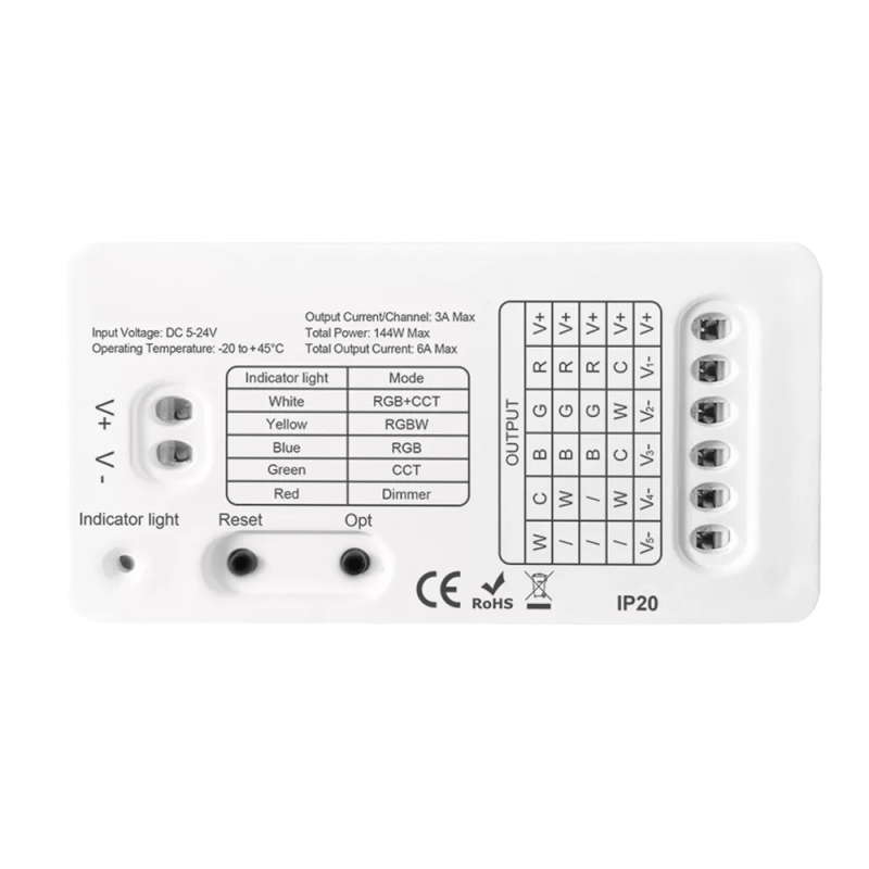 Контроллер LED MINI RGBCCT 5IN1 ZigBee GL