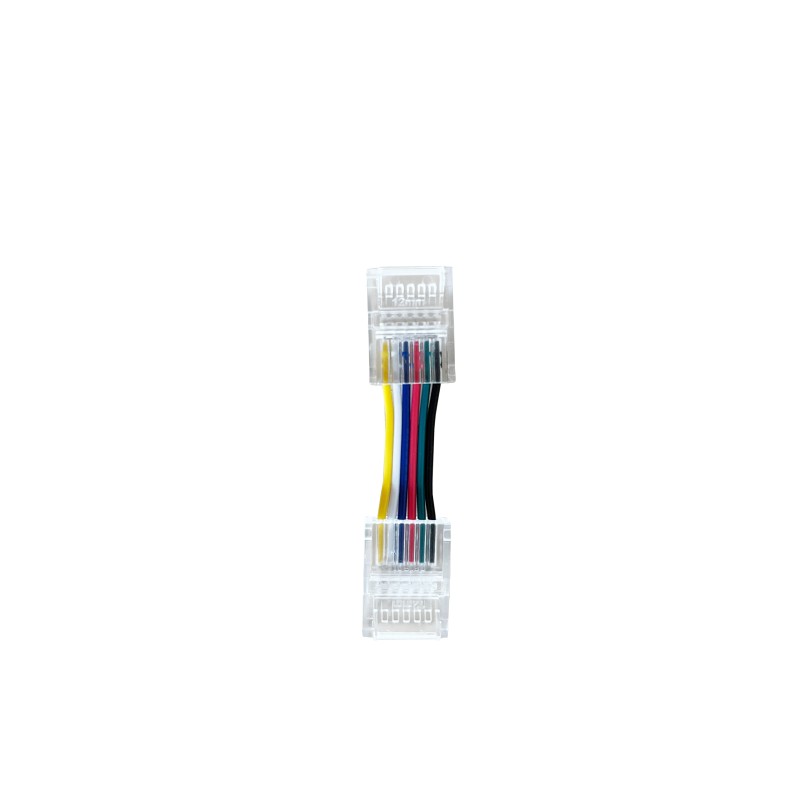 CLICK connector for07726L, 12mm with 2,5cm cable, RGB+CCT, 6pin