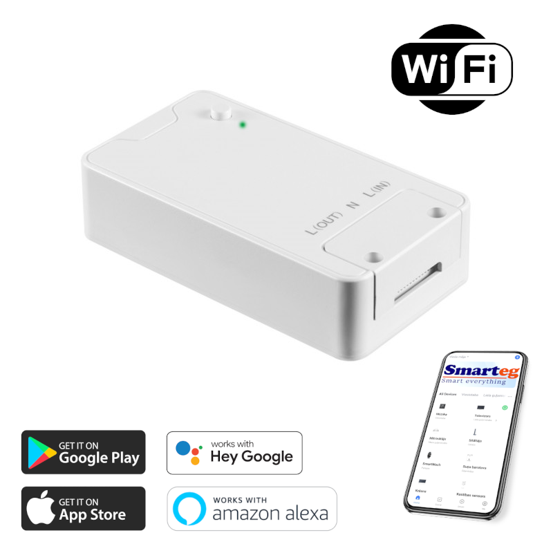 Умный переключатель Wi-Fi 16А