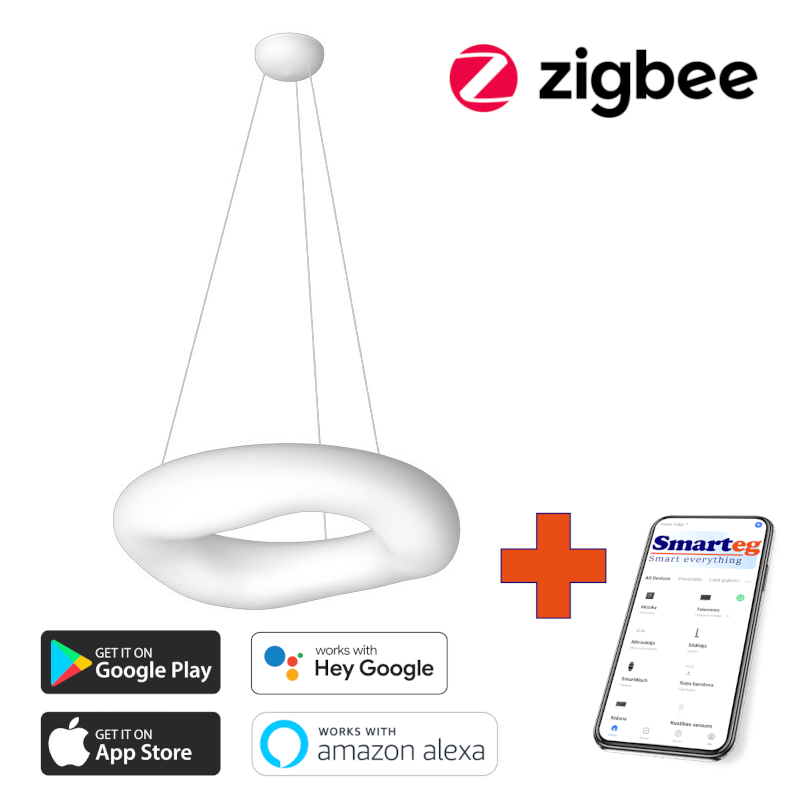 Smart celling lamp 91cm 60W white (Zigbee)