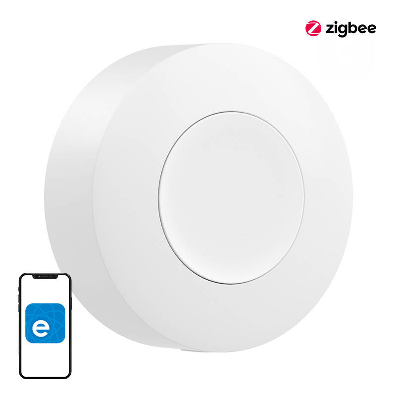 Умная беспроводная кнопка Zigbee Sonoff SNZB-01P (круглый пульт)