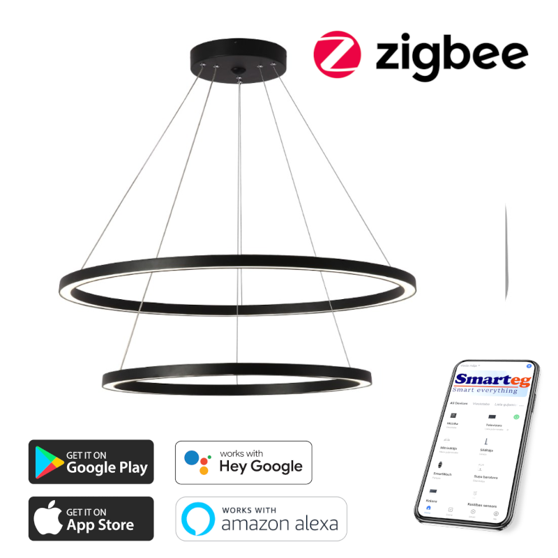 LED lamp 60+80cm, 93W Zigbee
