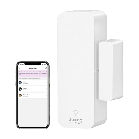 Zigbee Gosund ST18 viedais durvju un logu atvēršanas sensors Tuya