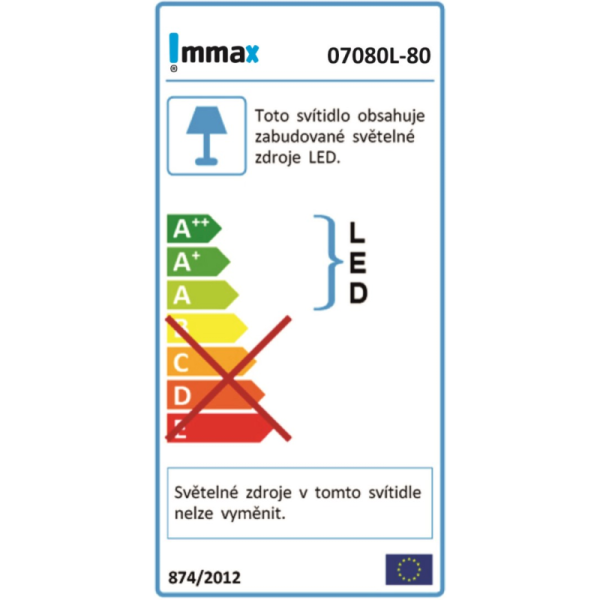 Smart celling lamp 80cm 48W black (Zigbee)