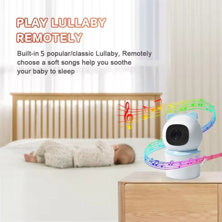 Smart Security iekštelpu kamera BABY, 355° 50° P/T, WiFi, 4MP, zila