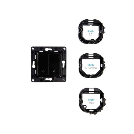 Shelly Wall Switch 2 poga - melna