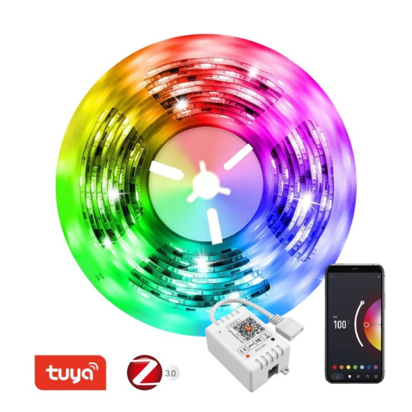 Smart LED strip 3m, RGB+CCT, colour+dimmable, zigbee, TUYA, MUSIC