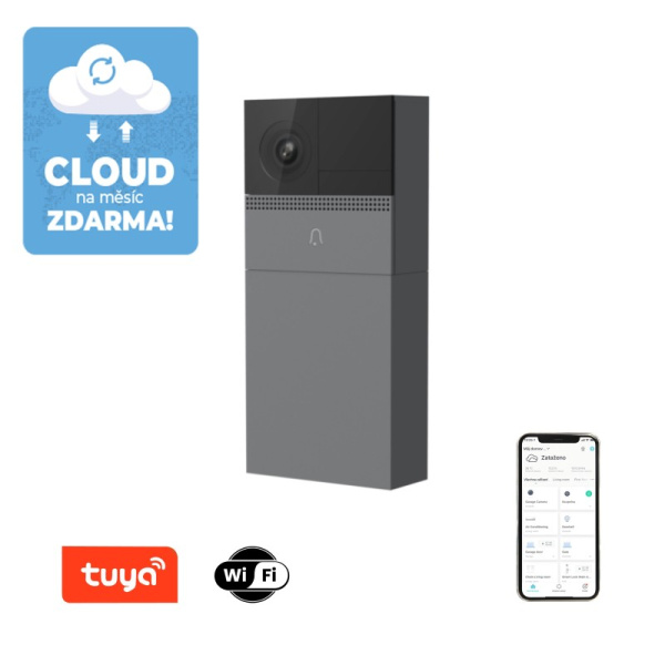Smart Video bell, WiFi, grey