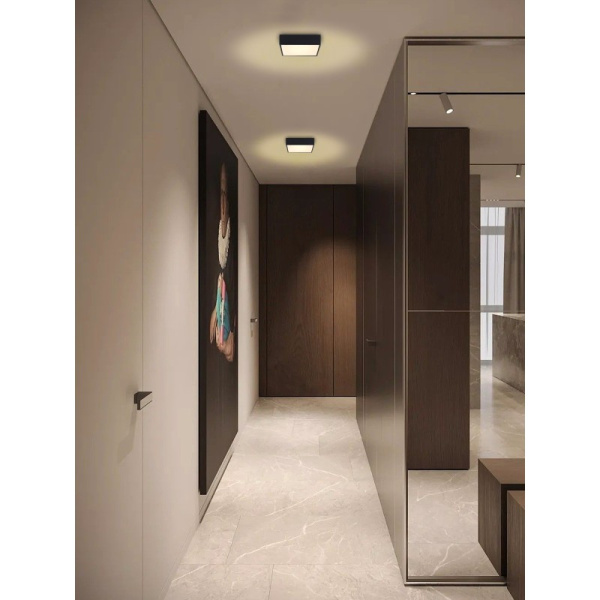 CANTO SLIM Smart ceiling light 28x28cm 22W 1610lm black Zigbee 3.0