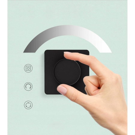 Gaismas dimmer WiFI poga Melna KT TUYA