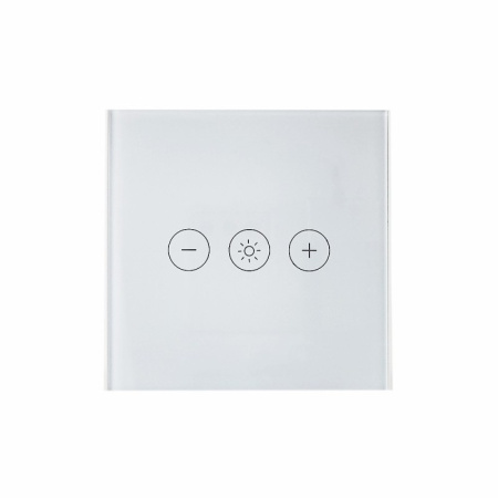 SmartWise Dimmer, saderīga ar eWeLink lietotni, Wi-Fi pieskāriena reostata slēdzis (ar baltu stikla priekšējo paneli)