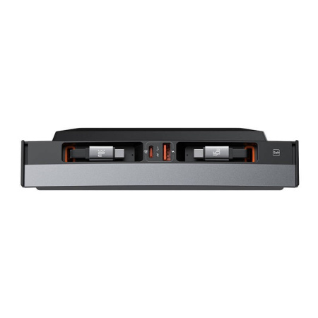 Hub Baseus T-Space ar USB-C līdz USB-C kabeļiem Tesla automašīnām (melns)