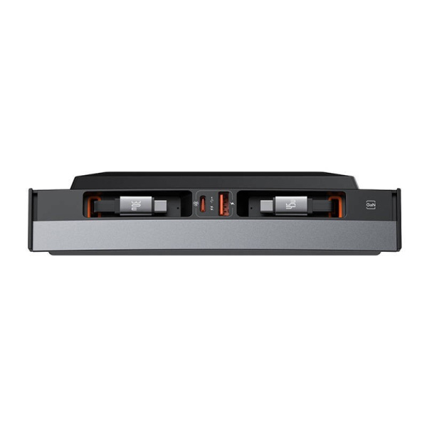 Hub Baseus T-Space ar USB-C līdz USB-C kabeļiem Tesla automašīnām (melns)