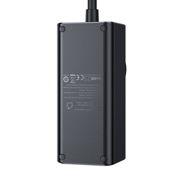 Barošanas bloks GaN McDodo CH-4620 EU 70W, 2x USB-C, 1x USB (melns)