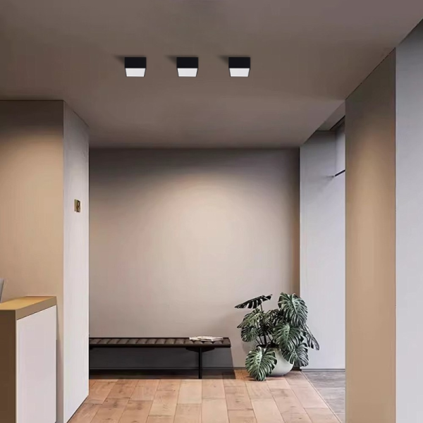 Smart celling lamp 15x15cm 12W black (Zigbee)