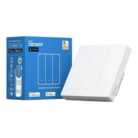 Smart Scene sienas slēdzis Sonoff M5 3C (3 kanāli)