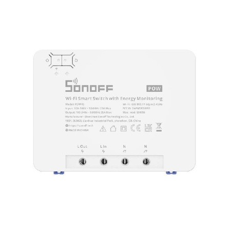 Viedais Wi-Fi slēdzis ar enerģijas pārraudzības Sonoff POWR3 (25A/5500W)