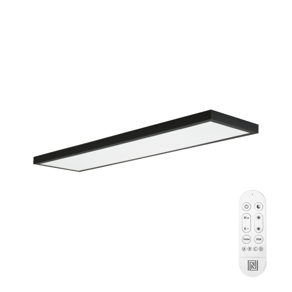 Умный потолочный светильник Immax NEO liTE FRAME 120x30 см, IP44, CCT, WiFi, Tuya, BEACON черный