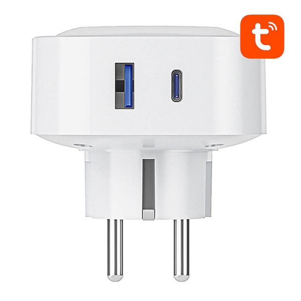 Gosund SP6 16A USB-C 20W Tuya viedā WiFi/Bluetooth ligzda