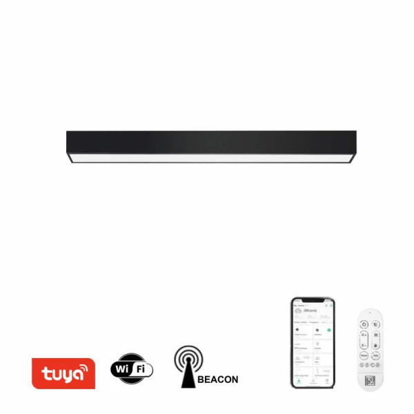 Умный потолочный светильник  liTE LUNGO ЧЕРНЫЙ 90 см 29 Вт 2204 лм Tuya WiFi BEACON