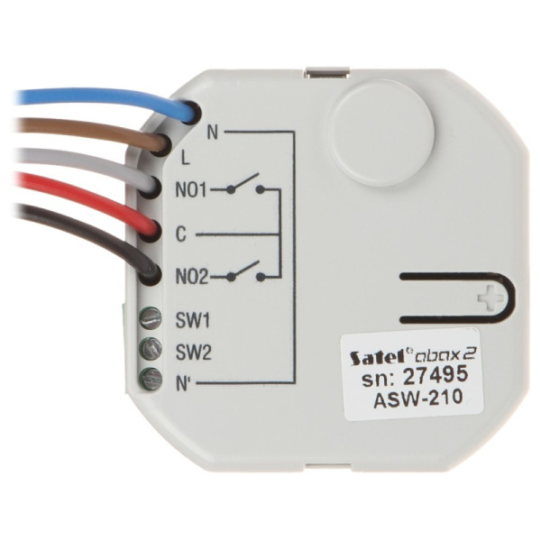 BEZVADU DIVKANĀLU 230V AC KONTROLIERI ASW-210 ABAX/ABAX2 SATEL