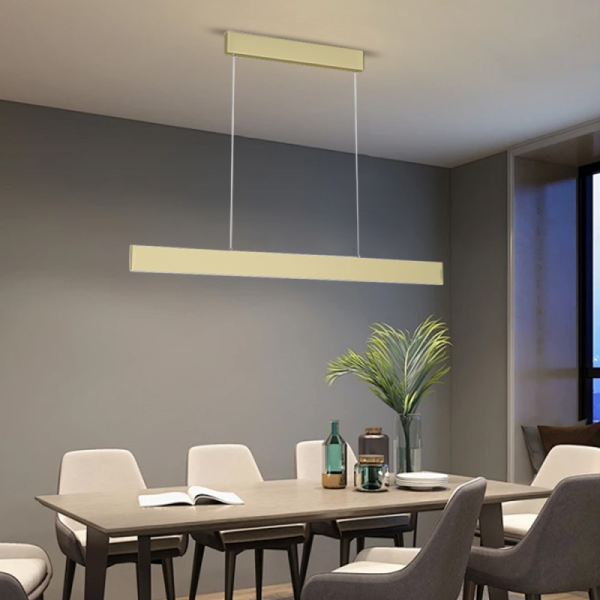 Smart celling lamp 118cm 18W gold Zigbee