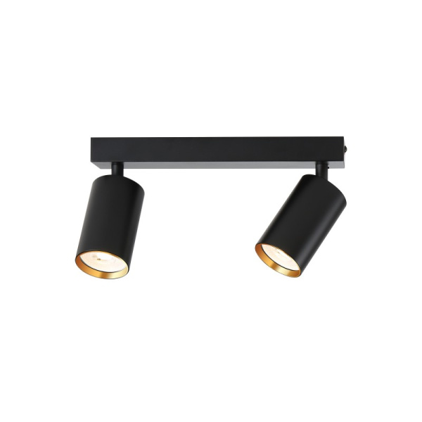 PUNTO-2 prožektors melnā zelta GU10 4,8W, RGB+CCT aptumšojams Zigbee