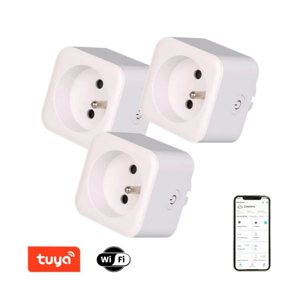 Smart komplekts 3x iekštelpu ligzda v2 ar tapu, E tips, WiFi