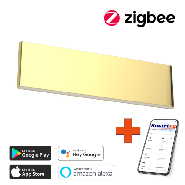 Sienas lampa 29cm 8W zelta Zigbee