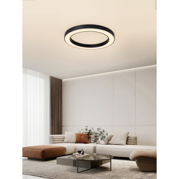 PASTEL SLIM Умный потолочный светильник 95x7см 68Вт черный Zigbee 3.0