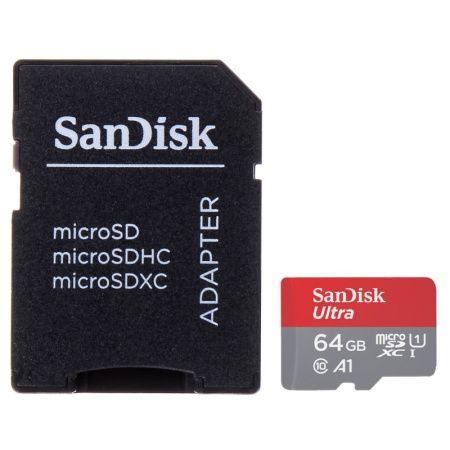 ATMIŅAS KARTE SD-MICRO-10/64-SAND UHS-I, SDXC 64 GB SANDISK