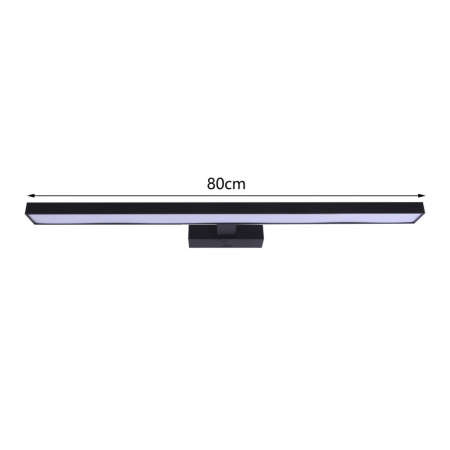 PINNA Smart sienas stiprinājums 80cm 34W 2378lm melns Zigbee 3.0