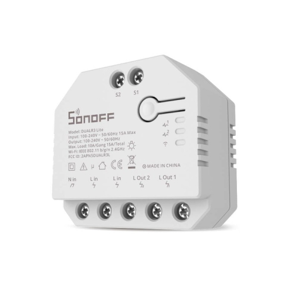 Viedais Wi-Fi slēdzis WiFi Sonoff Dual R3 Lite