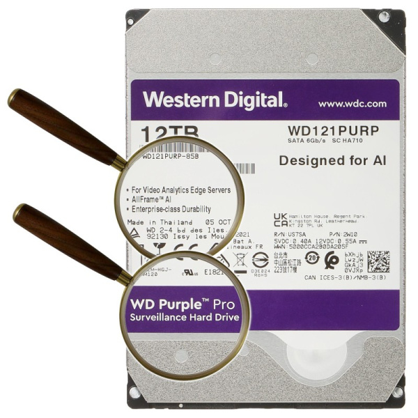 HDD DVR DVR HDD-WD121PURP 12TB 24/7 RIETUMU DIGITAL