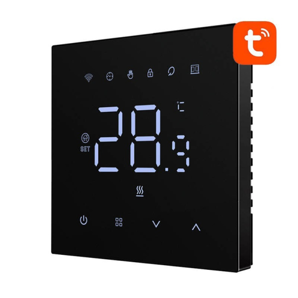 Умный термостат Avatto WT410-16A-B электрический нагрев 16А WiFi