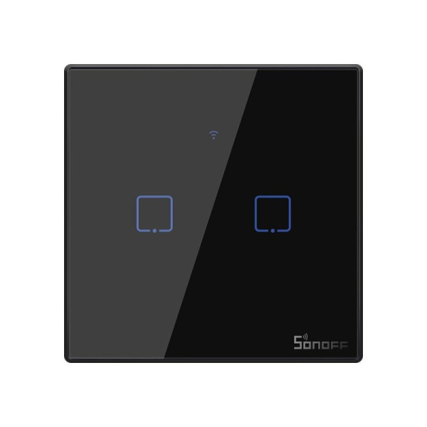 Smart Switch WiFi + RF 433 Sonoff T3 EU TX (2 kanāli)